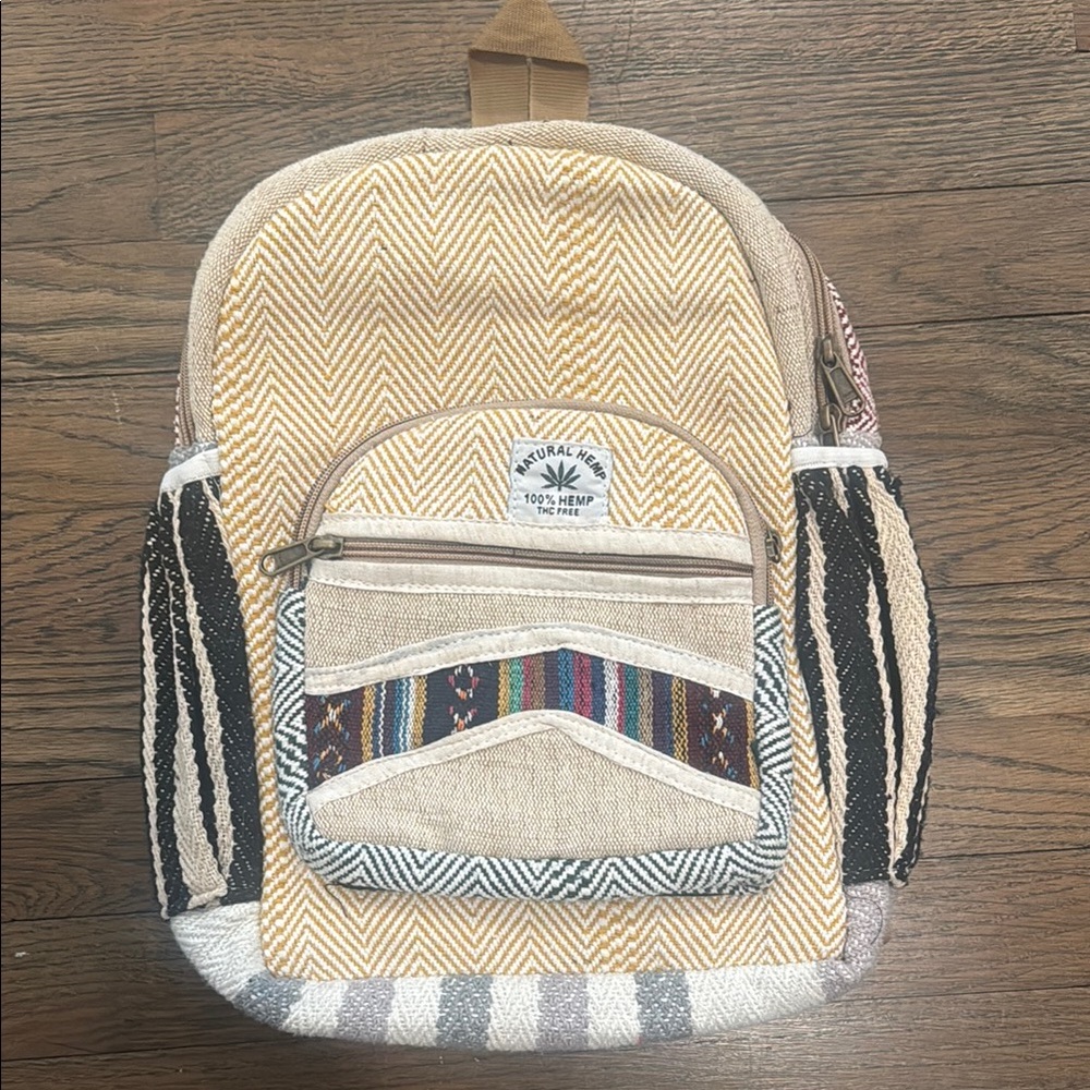 Hemp Woven Backpack